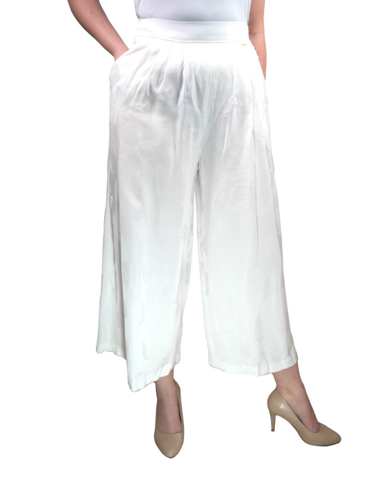 Pantaloni largi cu imprimeu floral, Guess by Marciano