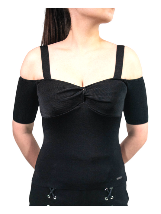 Top negru cu bretele, GUESS