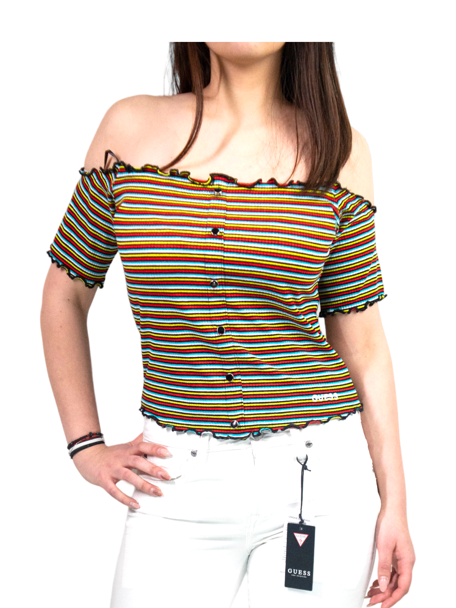 top dama, guess, multicolor