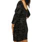 rochie scurta, neagra, orsay