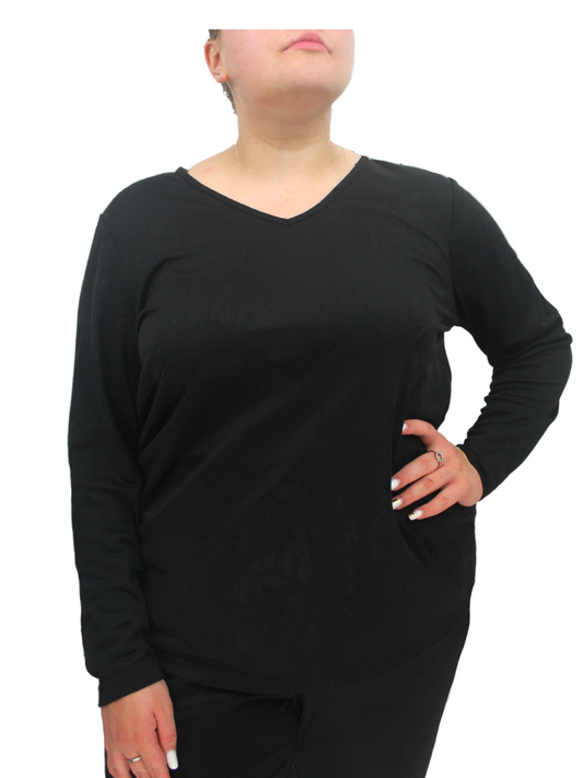 bluza dama, big size, negra