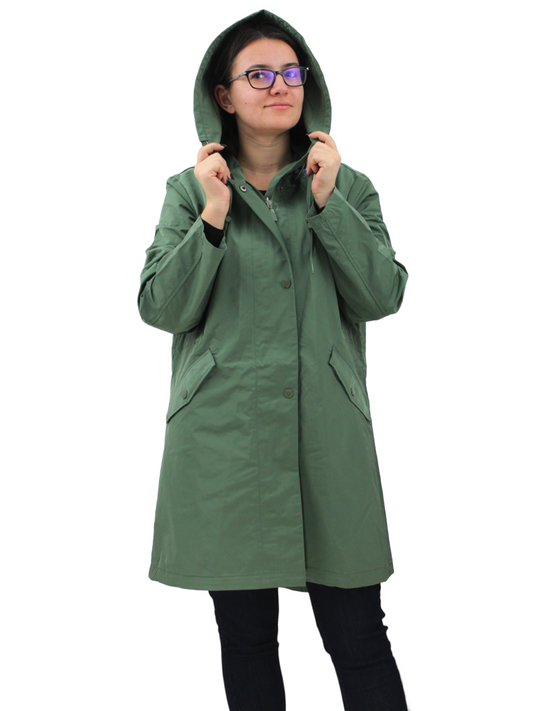 trench dama, verde